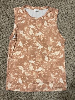Wilfred Tan/Beige Floral Women’s Limette Active Tank